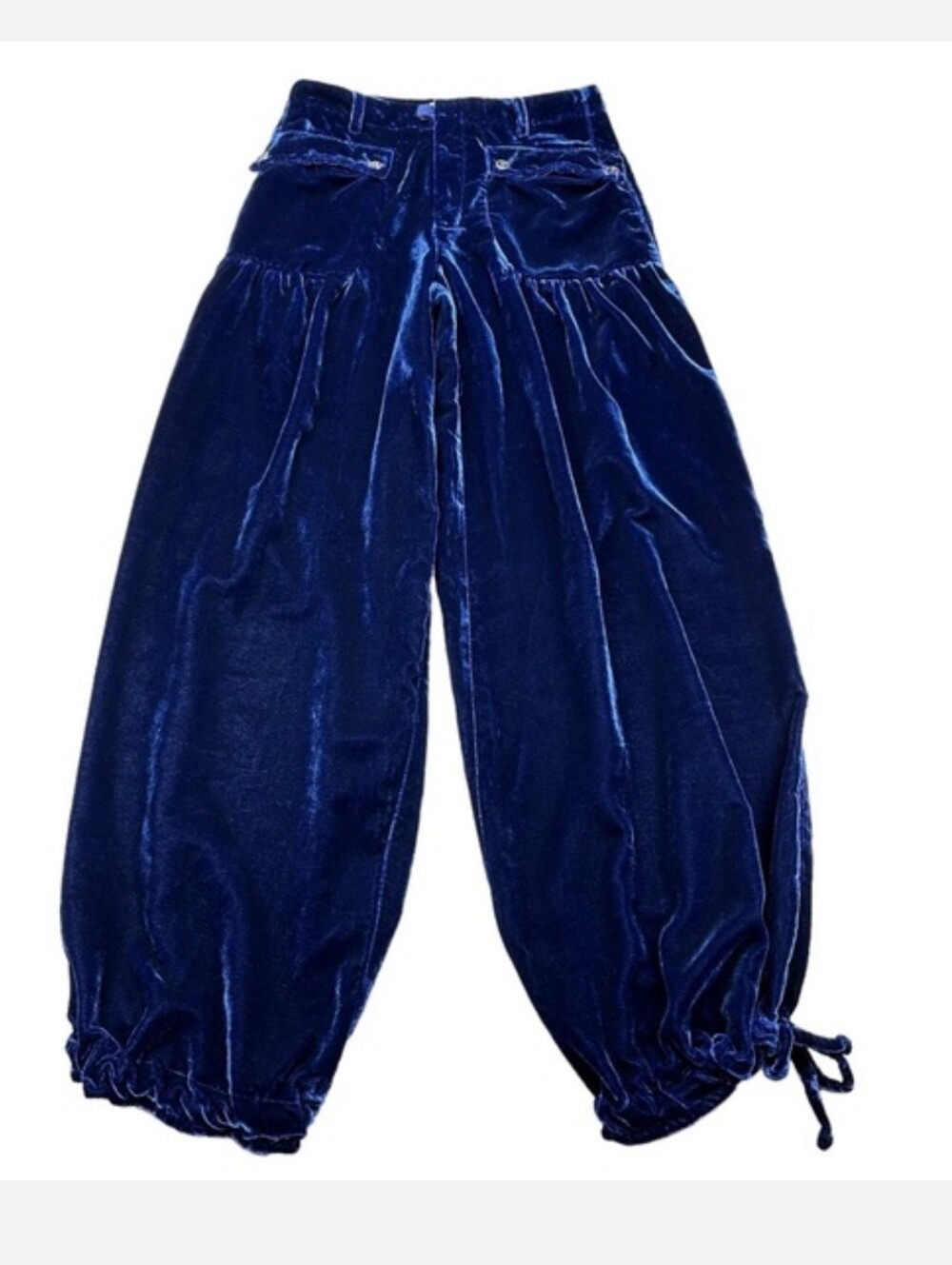 FREE PEOPLE WE THE FREE LOTUS JEANS IN BLUE VELVET SIZE 27